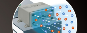 TRINC AGV and AMR Ionizers can dissipate static electricity in mobile applications without grounding.